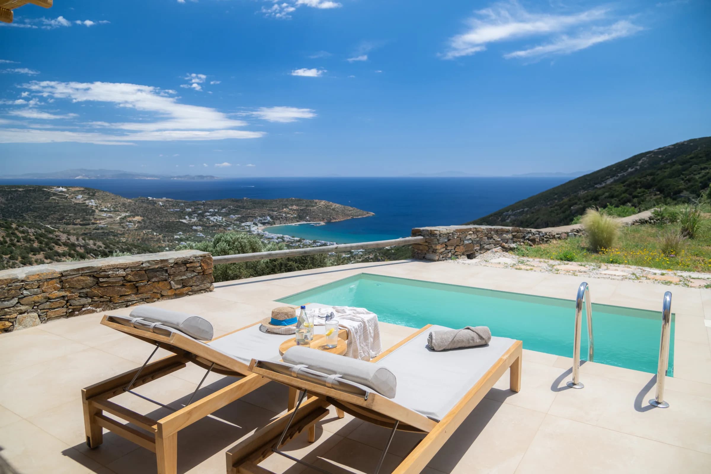 Refoulia Eco Suites β Private pool with panoramic view of Sifnos