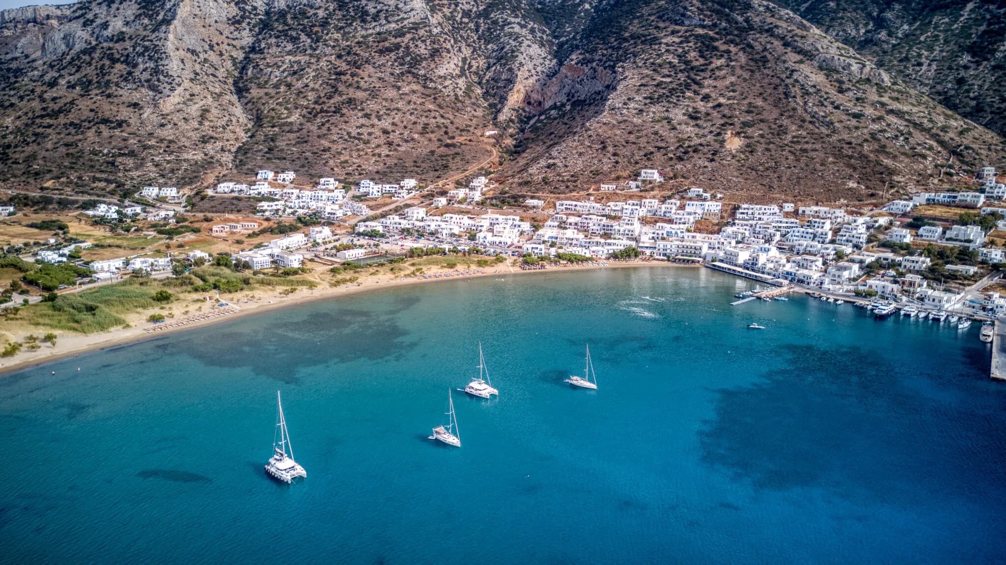 Traditional Cycladic village on the island of Sifnos, Greece